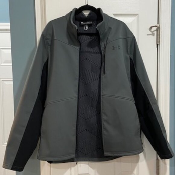Mens Under Armour UA Coldgear Infrared Shield Storm Soft Shell Jacket XL - Picture 1 of 7